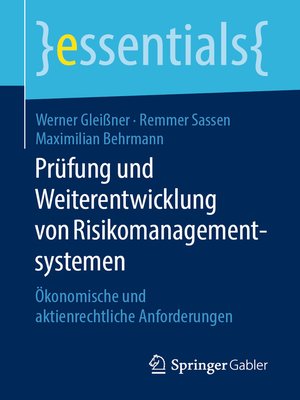 cover image of Prüfung und Weiterentwicklung von Risikomanagementsystemen